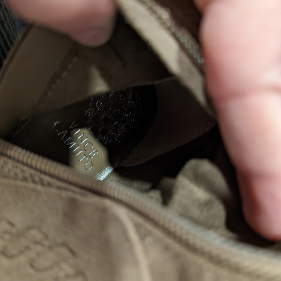 Vince Camuto Tall Suede Riding Boots in Taupe - Picture 8 of 16